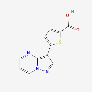 5-pyrazolo[1,5-a]pyrimidin-3-ylthiophene-2-carboxylic acid