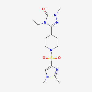 5-{1-[(1,2-dimethyl-1H-imidazol-4-yl)sulfonyl]piperidin-4-yl}-4-ethyl-2-methyl-2,4-dihydro-3H-1,2,4-triazol-3-one