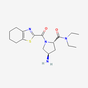 (2S,4R)-4-amino-N,N-diethyl-1-(4,5,6,7-tetrahydro-1,3-benzothiazol-2-ylcarbonyl)pyrrolidine-2-carboxamide