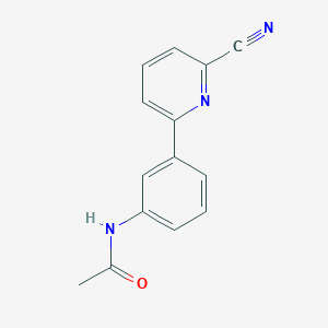 N-[3-(6-cyanopyridin-2-yl)phenyl]acetamide