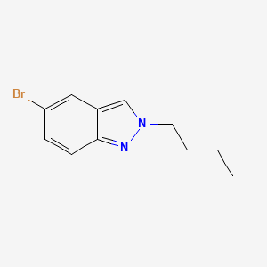 molecular formula C11H13BrN2 B594282 5-Bromo-2-butyl-2H-indazole CAS No. 1280786-75-5