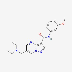 6-[(diethylamino)methyl]-N-(3-methoxyphenyl)pyrazolo[1,5-a]pyrimidine-3-carboxamide