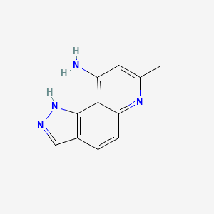 7-Methyl-1h-pyrazolo[3,4-f]quinolin-9-amine