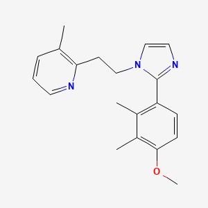 2-{2-[2-(4-methoxy-2,3-dimethylphenyl)-1H-imidazol-1-yl]ethyl}-3-methylpyridine