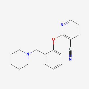 2-[2-(piperidin-1-ylmethyl)phenoxy]nicotinonitrile