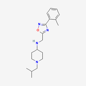 1-isobutyl-N-{[3-(2-methylphenyl)-1,2,4-oxadiazol-5-yl]methyl}piperidin-4-amine