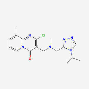 2-chloro-3-{[[(4-isopropyl-4H-1,2,4-triazol-3-yl)methyl](methyl)amino]methyl}-9-methyl-4H-pyrido[1,2-a]pyrimidin-4-one