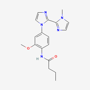 N-[2-methoxy-4-(1'-methyl-1H,1'H-2,2'-biimidazol-1-yl)phenyl]butanamide