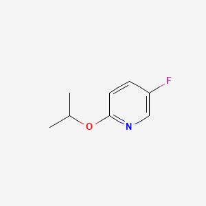 molecular formula C8H10FNO B594290 5-氟-2-异丙氧基吡啶 CAS No. 1305322-99-9