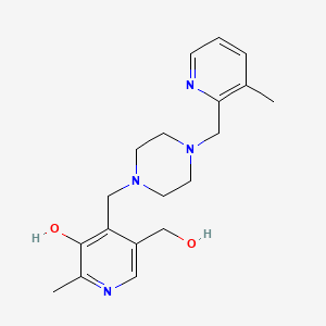 5-(hydroxymethyl)-2-methyl-4-({4-[(3-methylpyridin-2-yl)methyl]piperazin-1-yl}methyl)pyridin-3-ol