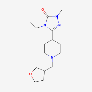 4-ethyl-2-methyl-5-[1-(tetrahydrofuran-3-ylmethyl)piperidin-4-yl]-2,4-dihydro-3H-1,2,4-triazol-3-one