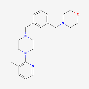 4-(3-{[4-(3-methylpyridin-2-yl)piperazin-1-yl]methyl}benzyl)morpholine