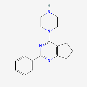 2-phenyl-4-piperazin-1-yl-6,7-dihydro-5H-cyclopenta[d]pyrimidine