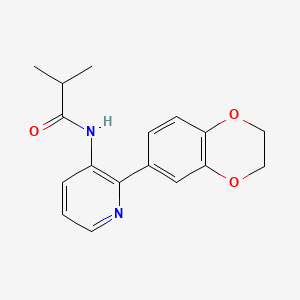 N-[2-(2,3-dihydro-1,4-benzodioxin-6-yl)pyridin-3-yl]-2-methylpropanamide