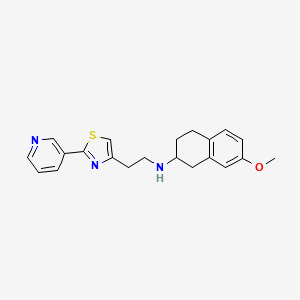 (7-methoxy-1,2,3,4-tetrahydronaphthalen-2-yl)[2-(2-pyridin-3-yl-1,3-thiazol-4-yl)ethyl]amine