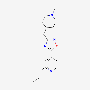 4-{3-[(1-methylpiperidin-4-yl)methyl]-1,2,4-oxadiazol-5-yl}-2-propylpyridine