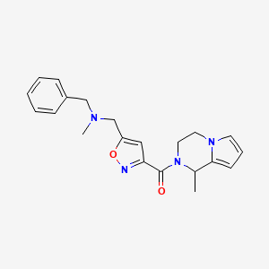 N-benzyl-N-methyl-1-{3-[(1-methyl-3,4-dihydropyrrolo[1,2-a]pyrazin-2(1H)-yl)carbonyl]isoxazol-5-yl}methanamine