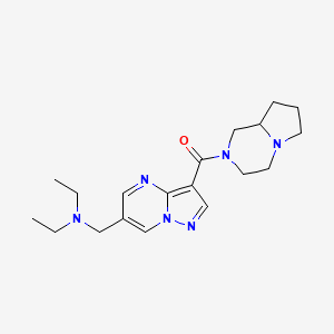 N-ethyl-N-{[3-(hexahydropyrrolo[1,2-a]pyrazin-2(1H)-ylcarbonyl)pyrazolo[1,5-a]pyrimidin-6-yl]methyl}ethanamine