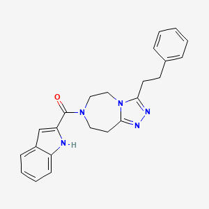 7-(1H-indol-2-ylcarbonyl)-3-(2-phenylethyl)-6,7,8,9-tetrahydro-5H-[1,2,4]triazolo[4,3-d][1,4]diazepine