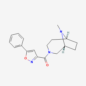 [(1R,6S)-9-methyl-3,9-diazabicyclo[4.2.1]nonan-3-yl]-(5-phenyl-1,2-oxazol-3-yl)methanone