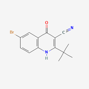 6-Bromo-2-tert-butyl-4-oxo-1,4-dihydroquinoline-3-carbonitrile