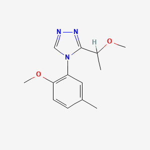 3-(1-methoxyethyl)-4-(2-methoxy-5-methylphenyl)-4H-1,2,4-triazole