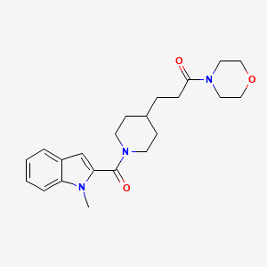 1-methyl-2-({4-[3-(4-morpholinyl)-3-oxopropyl]-1-piperidinyl}carbonyl)-1H-indole