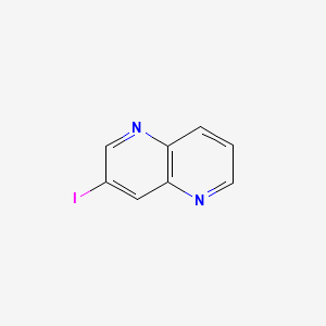 molecular formula C8H5IN2 B594312 3-Iodo-1,5-naphthyridine CAS No. 1228666-28-1