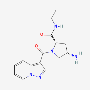 (2S,4S)-4-amino-N-isopropyl-1-(pyrazolo[1,5-a]pyridin-3-ylcarbonyl)pyrrolidine-2-carboxamide