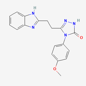 5-[2-(1H-benzimidazol-2-yl)ethyl]-4-(4-methoxyphenyl)-2,4-dihydro-3H-1,2,4-triazol-3-one