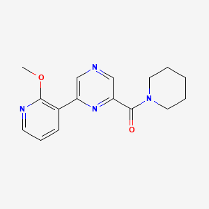 2-(2-methoxypyridin-3-yl)-6-(piperidin-1-ylcarbonyl)pyrazine