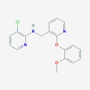 3-chloro-N-{[2-(2-methoxyphenoxy)pyridin-3-yl]methyl}pyridin-2-amine