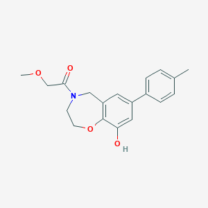 4-(methoxyacetyl)-7-(4-methylphenyl)-2,3,4,5-tetrahydro-1,4-benzoxazepin-9-ol