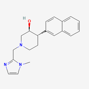 (3S,4S)-1-[(1-methylimidazol-2-yl)methyl]-4-naphthalen-2-ylpiperidin-3-ol