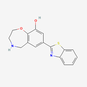 7-(1,3-benzothiazol-2-yl)-2,3,4,5-tetrahydro-1,4-benzoxazepin-9-ol