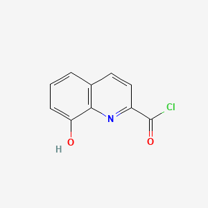 molecular formula C10H6ClNO2 B594320 8-Hydroxyquinoline-2-carbonyl chloride CAS No. 125686-91-1