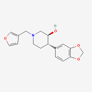 (3S*,4S*)-4-(1,3-benzodioxol-5-yl)-1-(3-furylmethyl)piperidin-3-ol