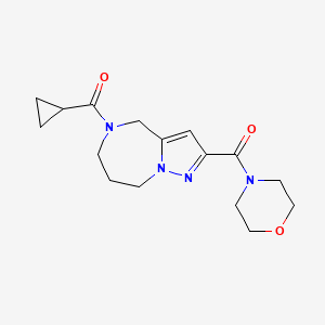 5-(cyclopropylcarbonyl)-2-(morpholin-4-ylcarbonyl)-5,6,7,8-tetrahydro-4H-pyrazolo[1,5-a][1,4]diazepine