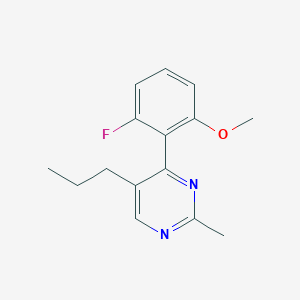 4-(2-fluoro-6-methoxyphenyl)-2-methyl-5-propylpyrimidine