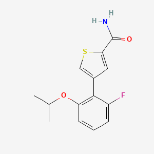 4-(2-fluoro-6-isopropoxyphenyl)thiophene-2-carboxamide