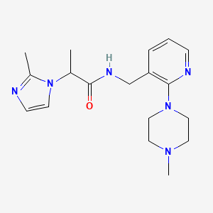 2-(2-methyl-1H-imidazol-1-yl)-N-{[2-(4-methylpiperazin-1-yl)pyridin-3-yl]methyl}propanamide