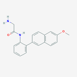 2-amino-N-[2-(6-methoxy-2-naphthyl)phenyl]acetamide