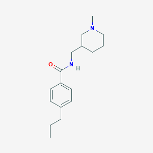 N-[(1-methylpiperidin-3-yl)methyl]-4-propylbenzamide