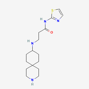 N~3~-3-azaspiro[5.5]undec-9-yl-N~1~-1,3-thiazol-2-yl-beta-alaninamide dihydrochloride