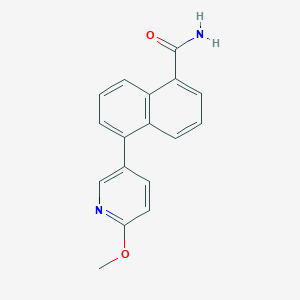 5-(6-methoxypyridin-3-yl)-1-naphthamide