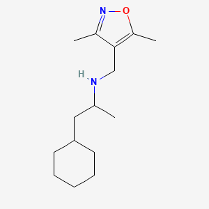 (2-cyclohexyl-1-methylethyl)[(3,5-dimethylisoxazol-4-yl)methyl]amine