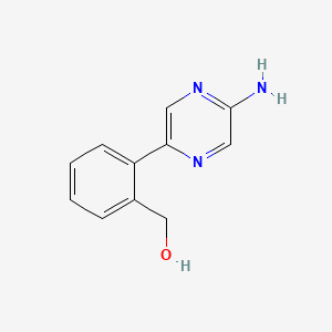 [2-(5-aminopyrazin-2-yl)phenyl]methanol