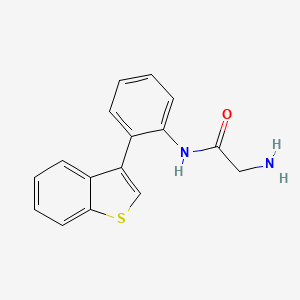 2-amino-N-[2-(1-benzothien-3-yl)phenyl]acetamide