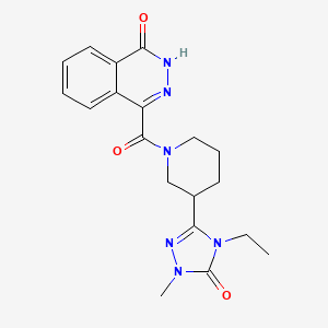 4-{[3-(4-ethyl-1-methyl-5-oxo-4,5-dihydro-1H-1,2,4-triazol-3-yl)piperidin-1-yl]carbonyl}phthalazin-1(2H)-one