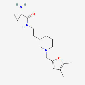 1-amino-N-(2-{1-[(4,5-dimethyl-2-furyl)methyl]-3-piperidinyl}ethyl)cyclopropanecarboxamide dihydrochloride